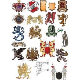 Heraldic Bundle - Royal Crest & Ornament