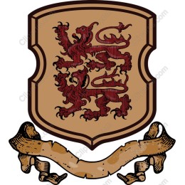 Majestic Lion Heraldic Crest