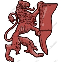 Regal Lion with Shield