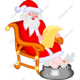 Jolly Santa Claus Relaxing