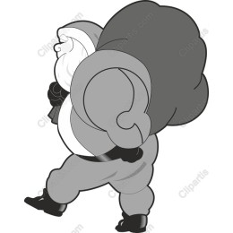 Monochrome Santa Claus