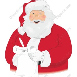 Santa Claus with Christmas List