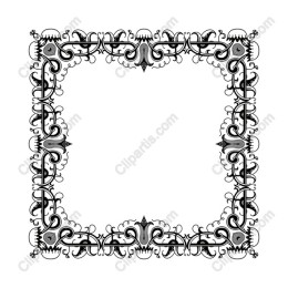 Ornate Floral Frame