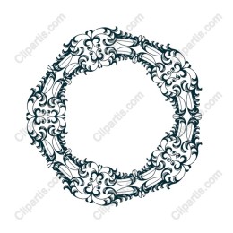 Exquisite Ornamental Floral Frame