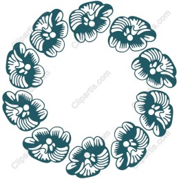 Elegant Circular Floral
