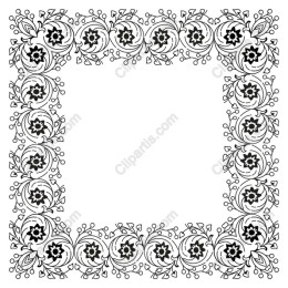 Elegant Floral Frame