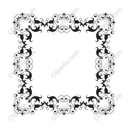 Ornamental Frame - Elegant Black and White