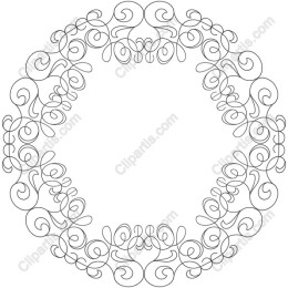 Elegant Circular Swirl Frame
