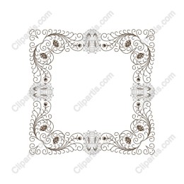 Elegant Ornate Floral Frame