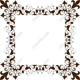 Elegant Vintage Floral Ornate Frame