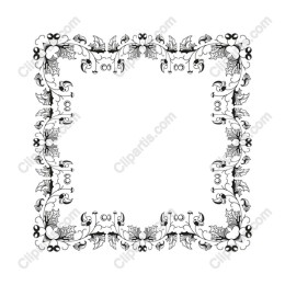 Elegant Floral Frame