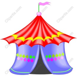 Colorful Festival Tent