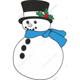 Charming Cartoon Snowman