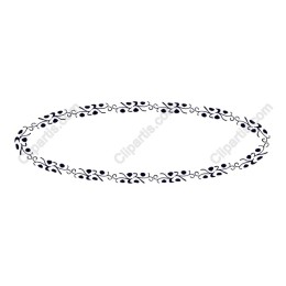 Oval Floral Frame