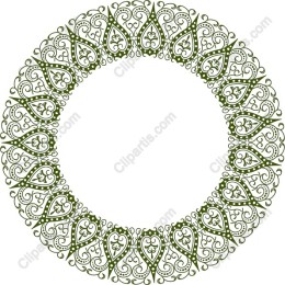 Verdant Elegance Circular Frame