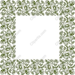 Elegant Floral Border