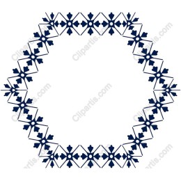 Elegant Snowflake Circle