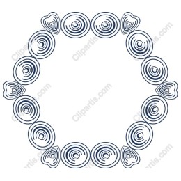 Whimsical Heart and Swirl Frame