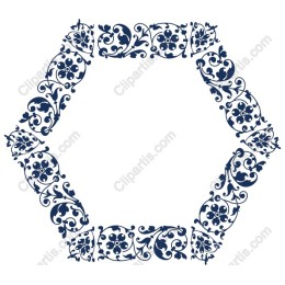 Decorative Floral Border Clipart