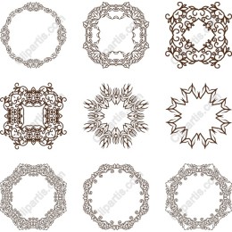 Intricate Ornate Frames Set