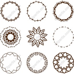 Exquisite Mandala Frames Set