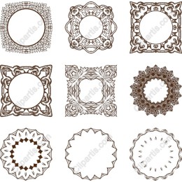 Elegant Vintage Decorative Frames Set