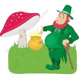 Lively Leprechaun and Mushroom