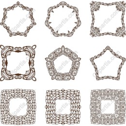 Intricate Hand-Drawn Frames Collection