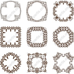 Elegant Floral Frames Collection