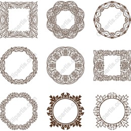 Elegant Ornate Floral Frames Collection