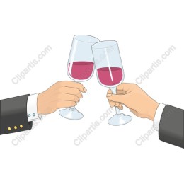 Elegant Wine Glass Clinking