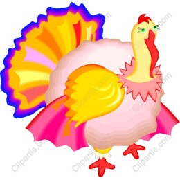 Vibrant Cartoon Turkey