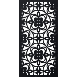 Intricate Black Floral