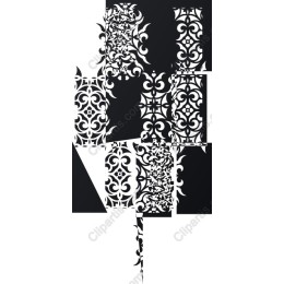Elegant Black and White Ornate Pattern