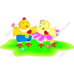Playful Chickens