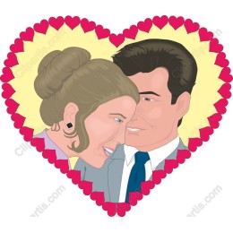 Romantic Heart Couple