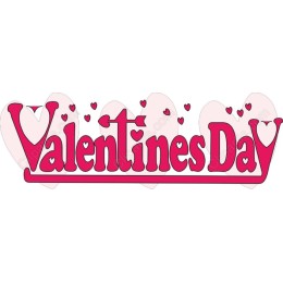Valentine's Day Heart Typography