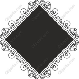 Elegant Ornate Diamond Frame