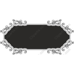 Elegant Vintage Ornate Label