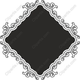 Elegant Ornate Diamond Frame