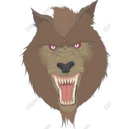 Fierce Wolf Head