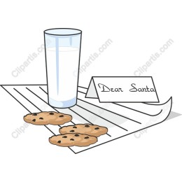 Christmas Cookies and Milk for Santa