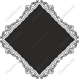 Elegant Ornate Diamond Frame