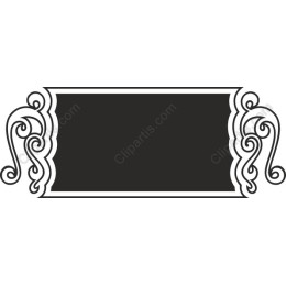 Elegant Frame with Swirling Accents