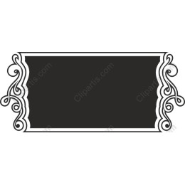 Elegant Decorative Frame with Swirling Elements