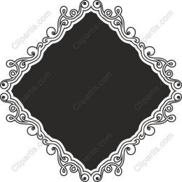 Elegant Ornate Diamond Frame