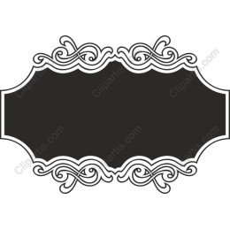 Elegant Vintage-Style Ornate Label