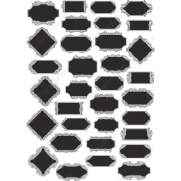 Vintage Label Clipart Set