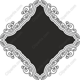 Ornate Diamond Decorative Frame