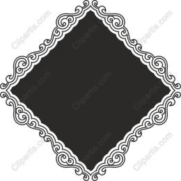 Elegant Ornate Diamond Frame